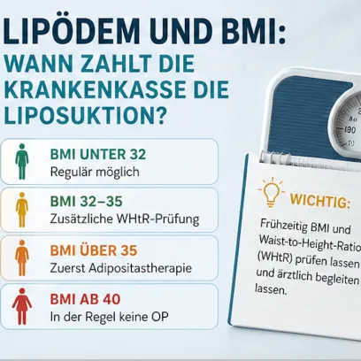 Lipödem und BMI: Wann zahlt die Krankenkasse die Liposuktion?